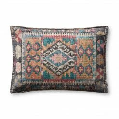 Feng Sway Exclusive Charcoal Southwest Lumbar Pillow ALL HOME DECOR + ODDITIES