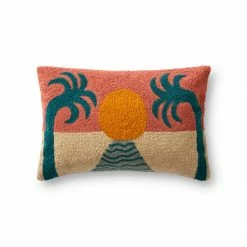 Feng Sway Exclusive Double Palm Desert Scene Pillow