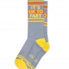 Feng Sway IT'S OK TO FART Statement Socks