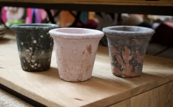 Feng Sway Tall Distressed Terra Cotta Pot ALL POTTERY