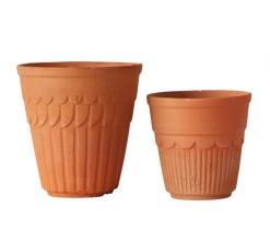 Vintage Scalloped Terra Cotta Pot ALL POTTERY