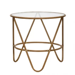 Vintage ALL HOME DECOR + ODDITIES 70s Rattan Side Table