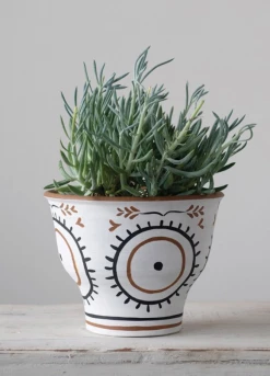 Feng Sway Exclusive 10" POTS Hand Painted Seeing-Eye Planter