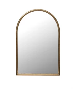 Feng Sway Exclusive ALL HOME DECOR + ODDITIES Gold Wonder Arched Welded Metal Frame Mirror
