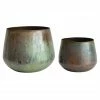 Feng Sway 6-7" POTS Oxidized Brass Planter ~ 2 Sizes 2 Feng Sway 6-7" POTS Oxidized Brass Planter ~ 2 Sizes