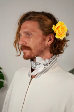 Vintage Rockabilly Big Bad Devil Silk Satin Bomber OUTERWEAR