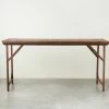 Vintage Wood + Metal Folding Table