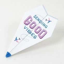 DEAR ALCHEMY Good Vibes Paper Airplane Greeting Card CARDS