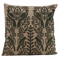 Feng Sway Exclusive Embroidered Peacock Pillow ALL HOME DECOR + ODDITIES