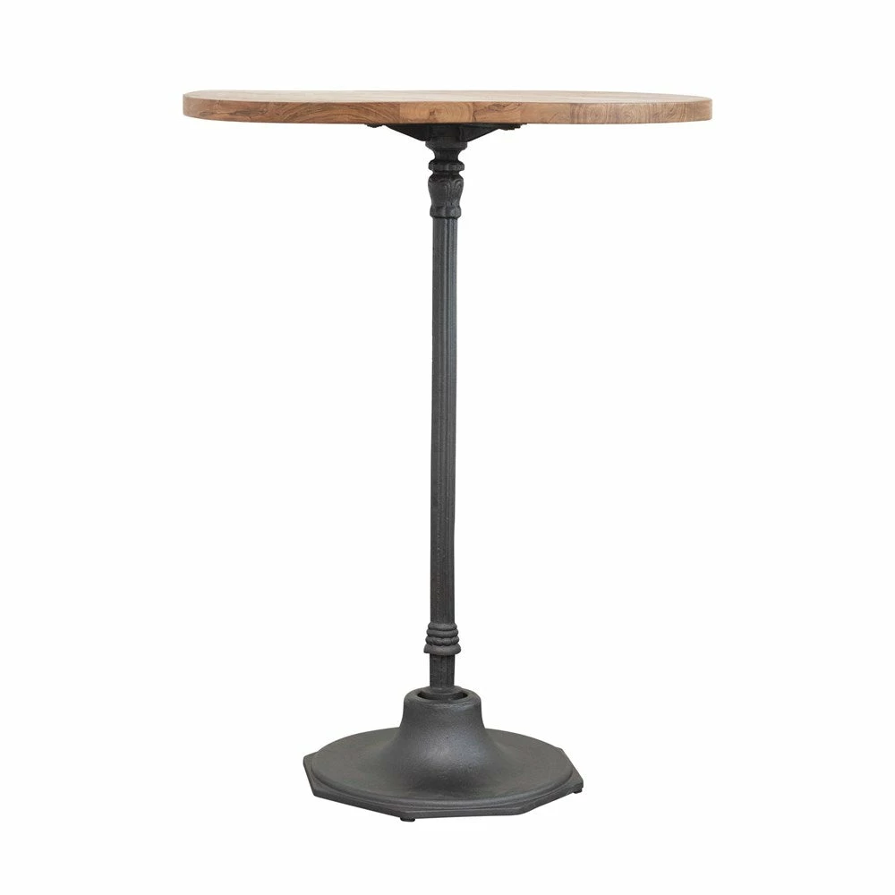Feng Sway Exclusive ALL HOME DECOR + ODDITIES Cast Iron + Teakwood Bistro Bar Table 6 Feng Sway Exclusive ALL HOME DECOR + ODDITIES Cast Iron + Teakwood Bistro Bar Table