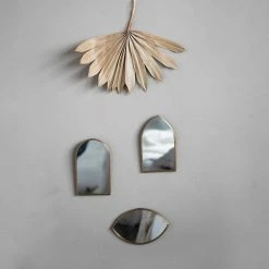 FENG SWAY Sales 13 Feng Sway Mystic Brass Framed Petite Mirrors ~ 3 Styles