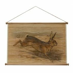 Feng Sway Exclusive ALL HOME DECOR + ODDITIES Bamboo Rabbit Wall Hanging