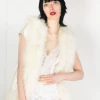Vintage LOUNGE WEAR Ostrich Feather Lingerie Vest