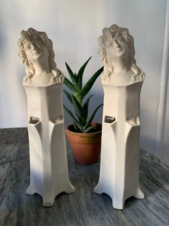 Vintage Italian Goddess Bud Vase ALL GARDEN