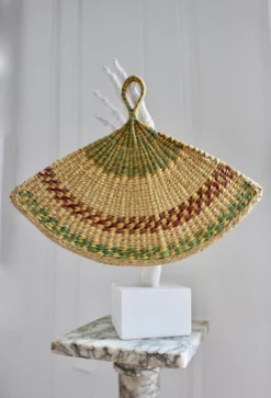 Vintage Naturalist Woven Fan ALL HOME DECOR + ODDITIES