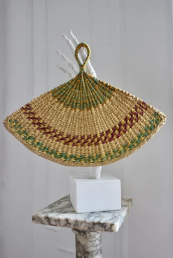 Vintage Naturalist Woven Fan ALL HOME DECOR + ODDITIES