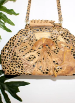 Vintage BAGS + WALLETS 1980s Ostrich Leather Bag