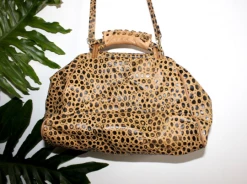 Vintage BAGS + WALLETS 1980s Ostrich Leather Bag