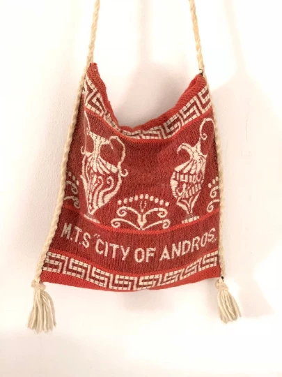 Vintage City Of Andros Greek Travel Crossbody Tote BAGS + WALLETS 3 Vintage City Of Andros Greek Travel Crossbody Tote BAGS + WALLETS