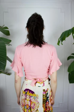 Feng Sway TOPS Perfect Wrap Top In Soft Coral