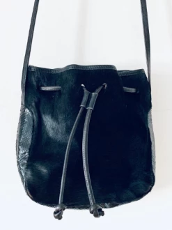 Vintage Carlos Falchi Pony Hair And Leather Purse BAGS + WALLETS