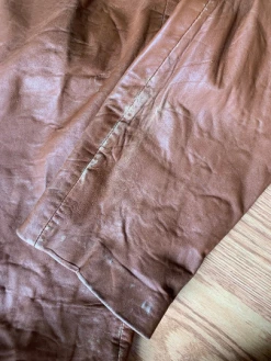 Vintage Howdy Cowboy Leather Chap Jeans