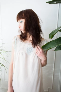 Vintage Corhan Noumair Monogrammed Slip LOUNGE WEAR