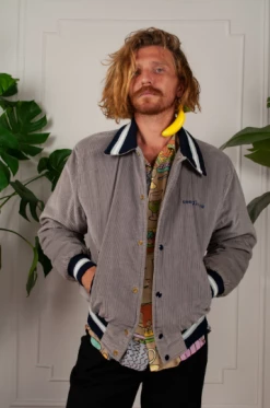 Feng Sway Good Year Corduroy Varsity Bomber TOPS