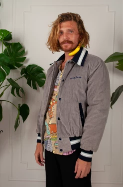 Feng Sway Good Year Corduroy Varsity Bomber TOPS