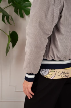 Feng Sway Good Year Corduroy Varsity Bomber TOPS