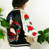 Vintage TOPS OG Silk Embroidery Bomber Jacket
