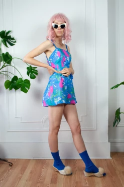 Vintage 60s Swim Cover Up Dress