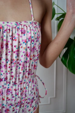 Vintage 60s Floral Angel One Piece Swimsuit 12 Vintage 60s Floral Angel One Piece Swimsuit