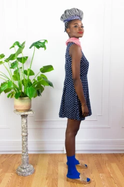 Feng Sway 80s Polka Skirted Playsuit