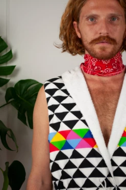 Feng Sway LINGERIE + ROBES Rainbow Gottex Terry Cloth Robe