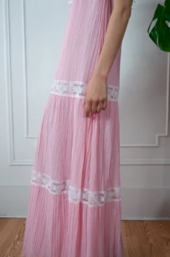 FENG SWAY DRESSES 70s Cotton Cha Cha Gown