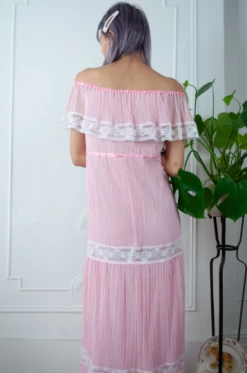 FENG SWAY DRESSES 70s Cotton Cha Cha Gown