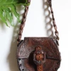 Vintage Mexican Tooled Leather Purse