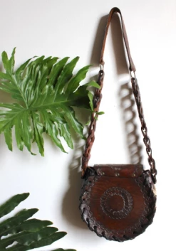 Vintage Mexican Tooled Leather Purse