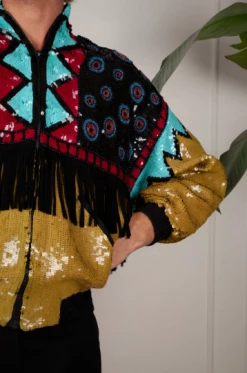 Vintage OUTERWEAR Sequin Southwestern Jacket