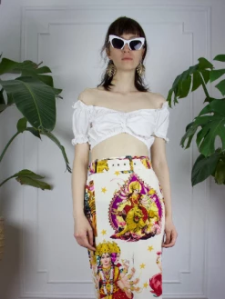 Feng Sway German Dirndl Crop Top