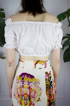 Feng Sway German Dirndl Crop Top