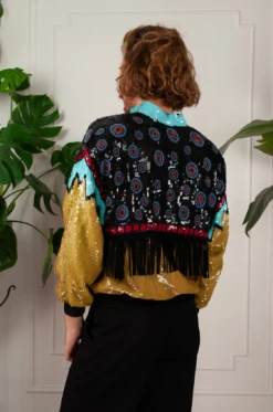 Vintage OUTERWEAR Sequin Southwestern Jacket
