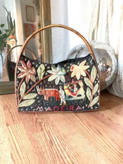 Vintage 1940s Antique Beach Bag