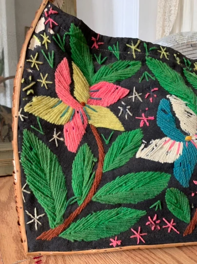 Vintage 1940s Antique Beach Bag 7 Vintage 1940s Antique Beach Bag