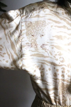 Vintage TOPS ESCADA Wild Cat Silk Blouse