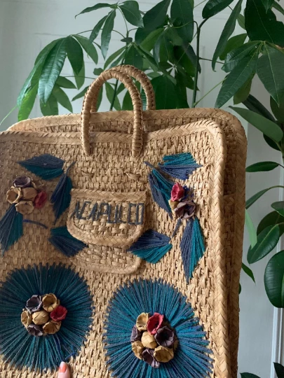 Vintage BAGS + WALLETS 60s World Traveler Woven Acapulco Market Bag 3 Vintage BAGS + WALLETS 60s World Traveler Woven Acapulco Market Bag
