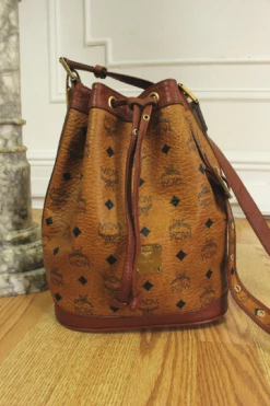 Vintage MCM Heritage Barrel Bag