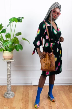 Vintage MCM Heritage Barrel Bag