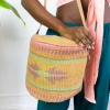 Vintage Woven Pastel Naturalist Bag